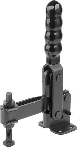 Schnellspanner, Fuß Waagrecht, f.Messtechnik, F2=2600, verstellb. Andruckspindel, H=178, L=110, Form:C - K2066.002600