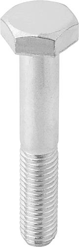 Sechskantschraube mit Schaft M06X30 Stahl, verzinkt 10.9 - K0870.506X30 - bei HUG Technik ✭