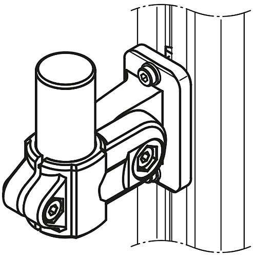 Monitorhalterung Profilkonsole, Thermoplast, Komp:Aluminium - K1510.3004 - bei HUG Technik ✭