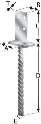 Simpson Strong-Tie® Stützenfuß PIG 90 x 60 x 110 mm - kommt direkt von HUG Technik 😊