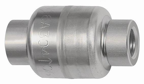 Rückschlagventil, leichte Bauweise, Edelstahl 1.4301, G 1/4, 0,03 bar - erhältlich bei ✭ HUG Technik ✓