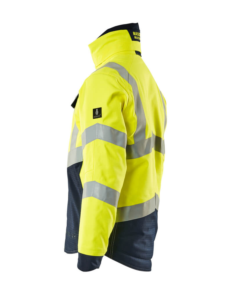 MASCOT® MULTISAFE Winterjacke  Gr. 2XL, hi-vis gelb/schwarzblau - gibt’s bei ☆ HUG Technik ✓