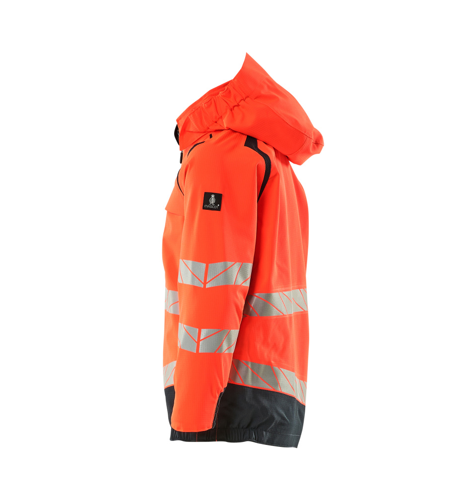 MASCOT® ACCELERATE SAFE Hard Shell Jacke für Kinder  Gr. 116, hi-vis rot/schwarzblau - kommt direkt von HUG Technik 😊