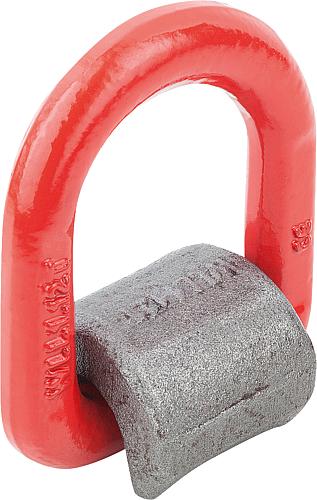 Produktbild Anschlagpunkt schweißbar Stahl, mit Federband, B=40 - K0773.1001 - erhältlich bei ✭ HUG Technik ✓