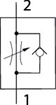Drosselrückschlagventil einseitig, Schlauch/Gewinde, G 1/4, Schlauch-ø 6, »lineonline - erhältlich bei ✭ HUG Technik ✓