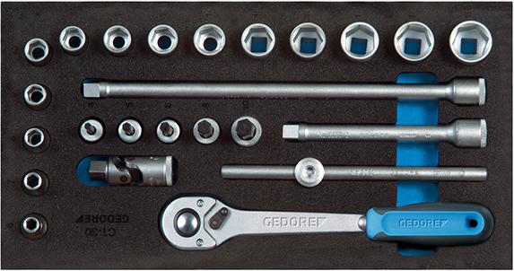 GEDORE Werkzeugmodul CT1/3 Steckschlüsselsatz 3/8 Zoll - bei HUG Technik ☆ GEDORE Werkzeugmodul CT1/3 Steckschlüsselsatz 3/8 Zoll - bei HUG Technik ☆