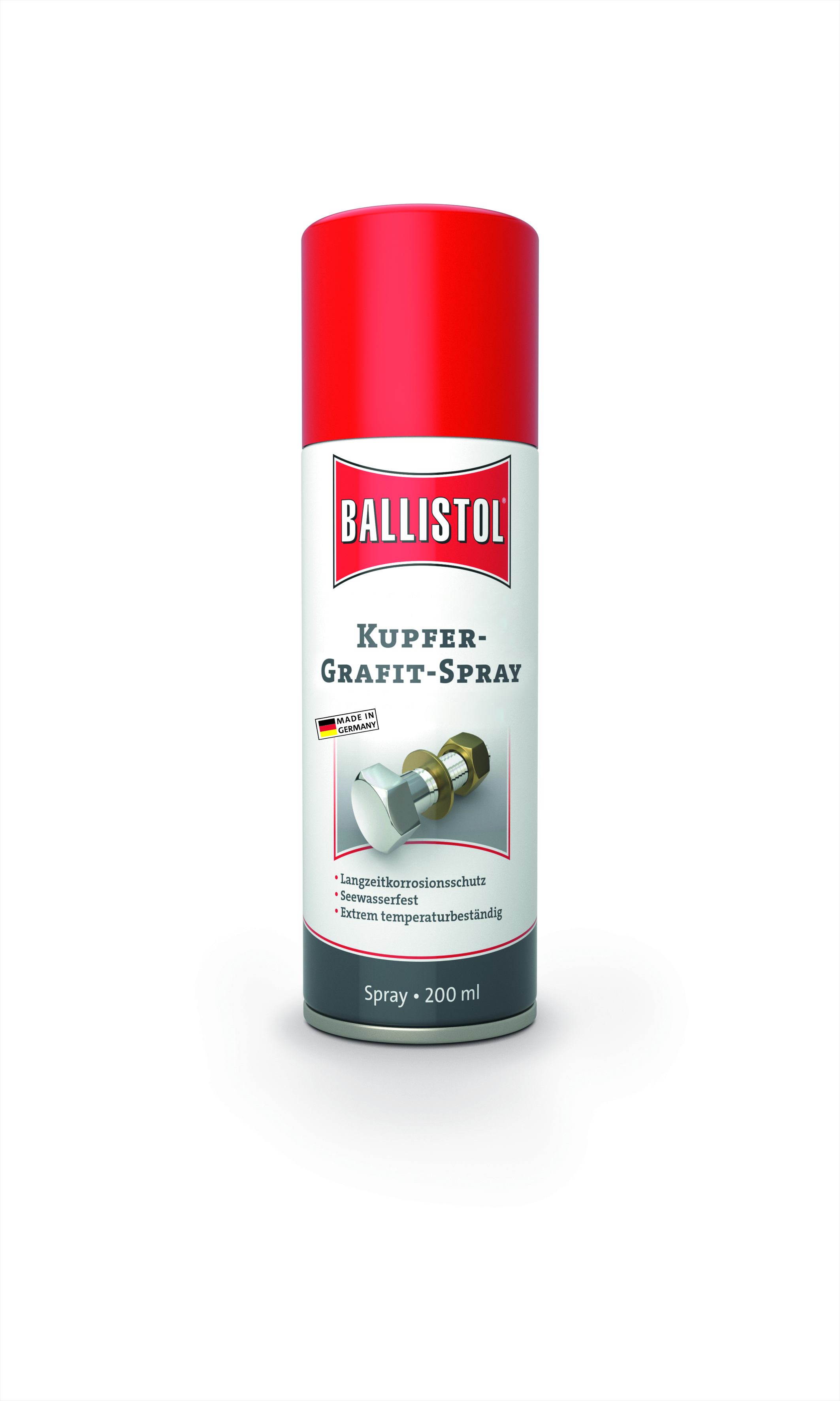 Ballistol Kupfer-Grafit-Spray, 200 ml, Sprühdose Vorderseite