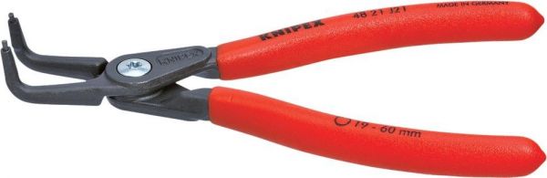KNIPEX® Sicherungsringzange innen, gebogen, grau atramentiertJ01 mm - kommt direkt von HUG Technik 😊