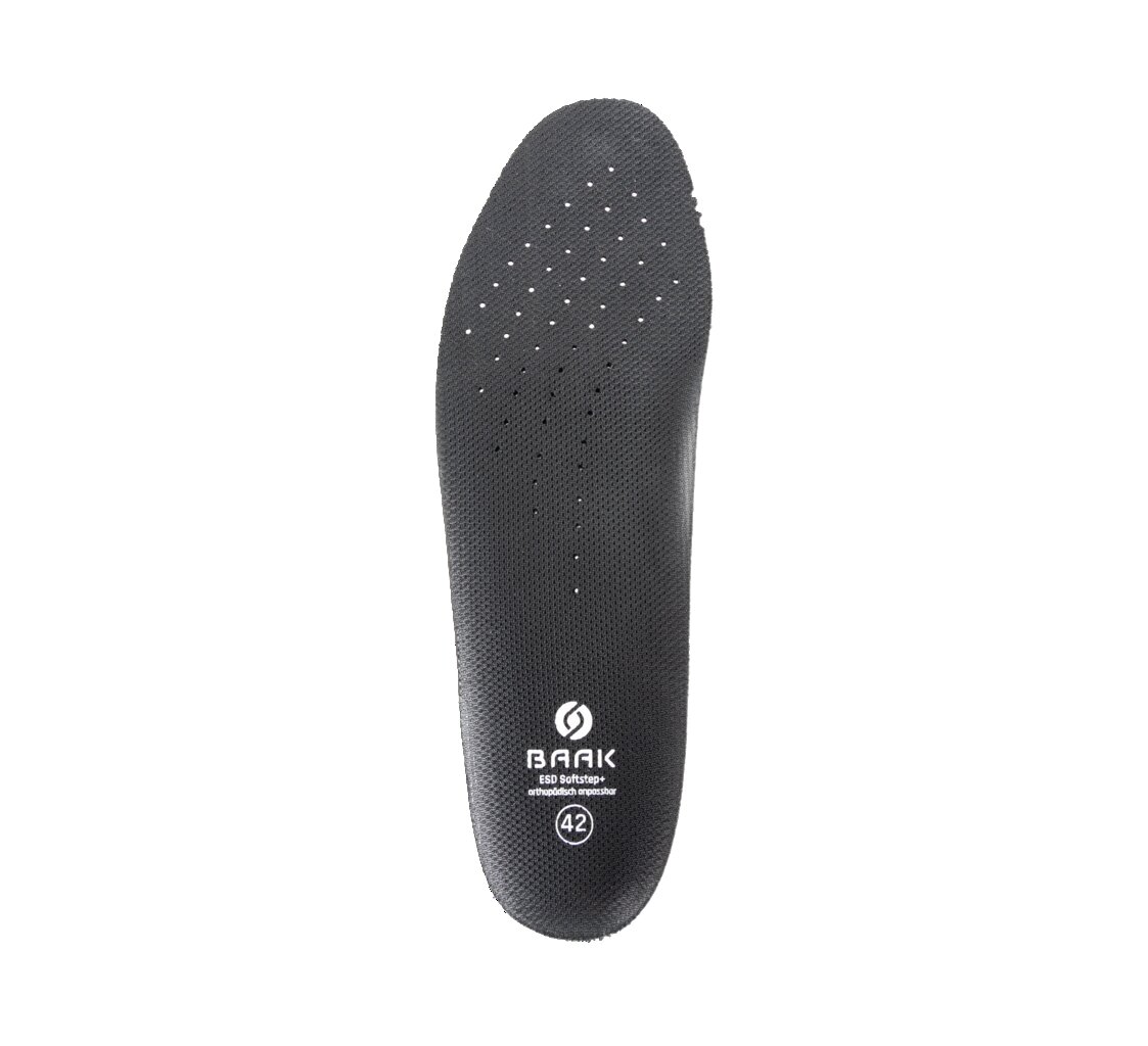 BAAK® ESD Softstep+ Einlegesohle schwarz - gibt’s bei HUG Technik ✓