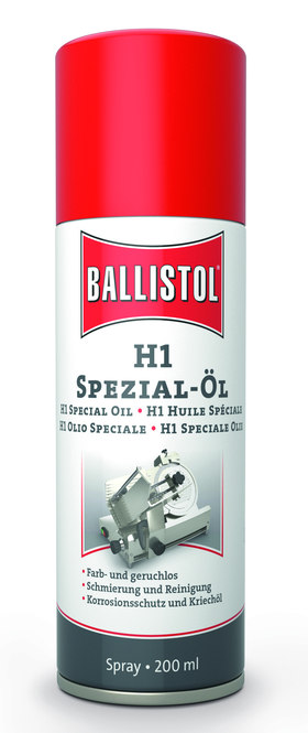 Ballistol® H1 Spezialöl Spray, NSF- Registrated - gibt’s bei HUG Technik ✓