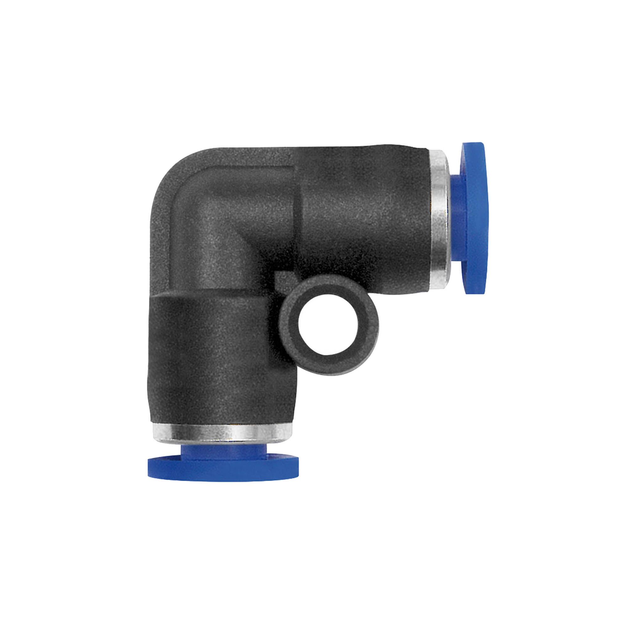 L-Steckverbindung »Blaue Serie« mini, für Schlauch-Außen-Ø 6 🖤 bei HUG Technik ✓