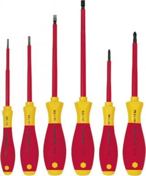 Wiha® Schraubendreher-Set 320N K6 6-teilig Schlitz Phillips® - bei HUG Technik ✓