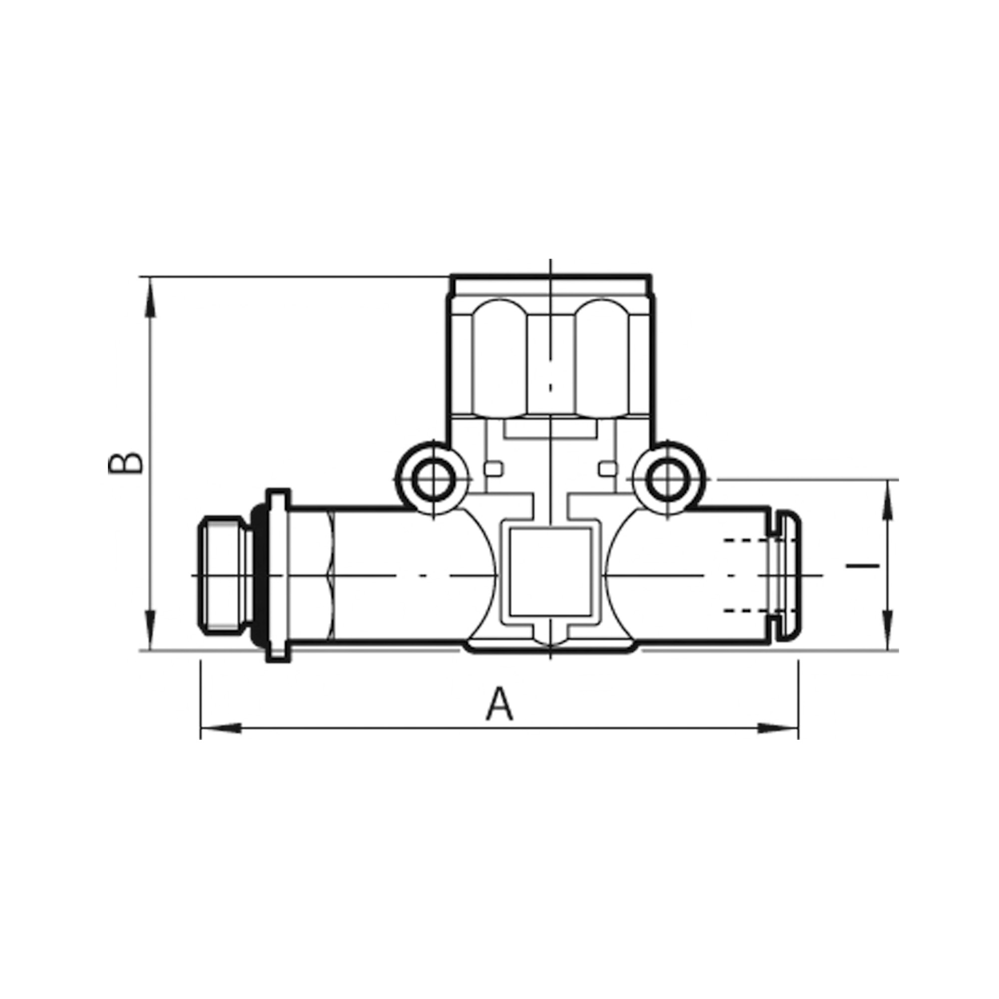 Manometer, Gewinde (Eing.) - Schlauch (Ausg.), G 1/4, Schl.-Ø 8 - erhältlich bei ❣ HUG Technik ✓
