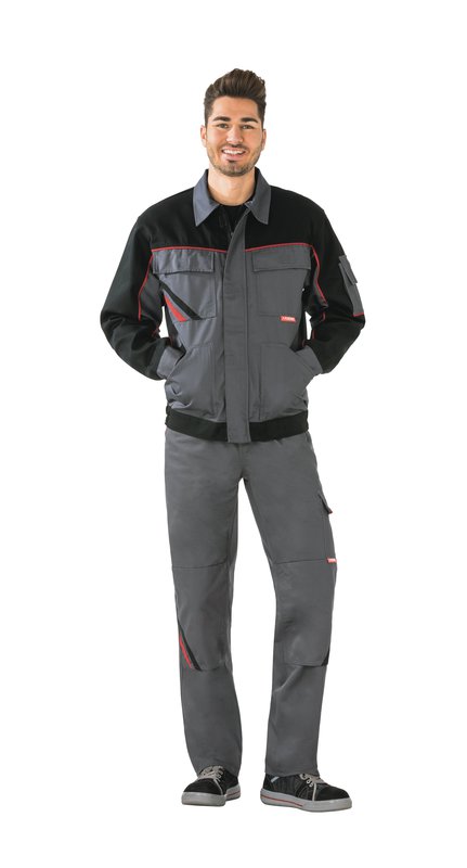 PLANAM Bundjacke Highline, schiefer-schwarz-rot - bekommst Du bei ★ HUG Technik ✓
