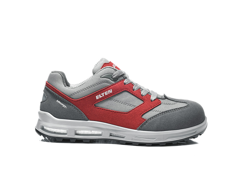 ELTEN® Sicherheitshalbschuh TRAVIS XXT grey-red Low ESD S2, 729820 - bekommst Du bei HUG Technik ♡