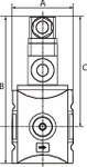 Verteiler »FUTURA-mini« BG 0, G 1/4, mit Druckschalter 0,5-10 bar - kommt direkt von HUG Technik 😊