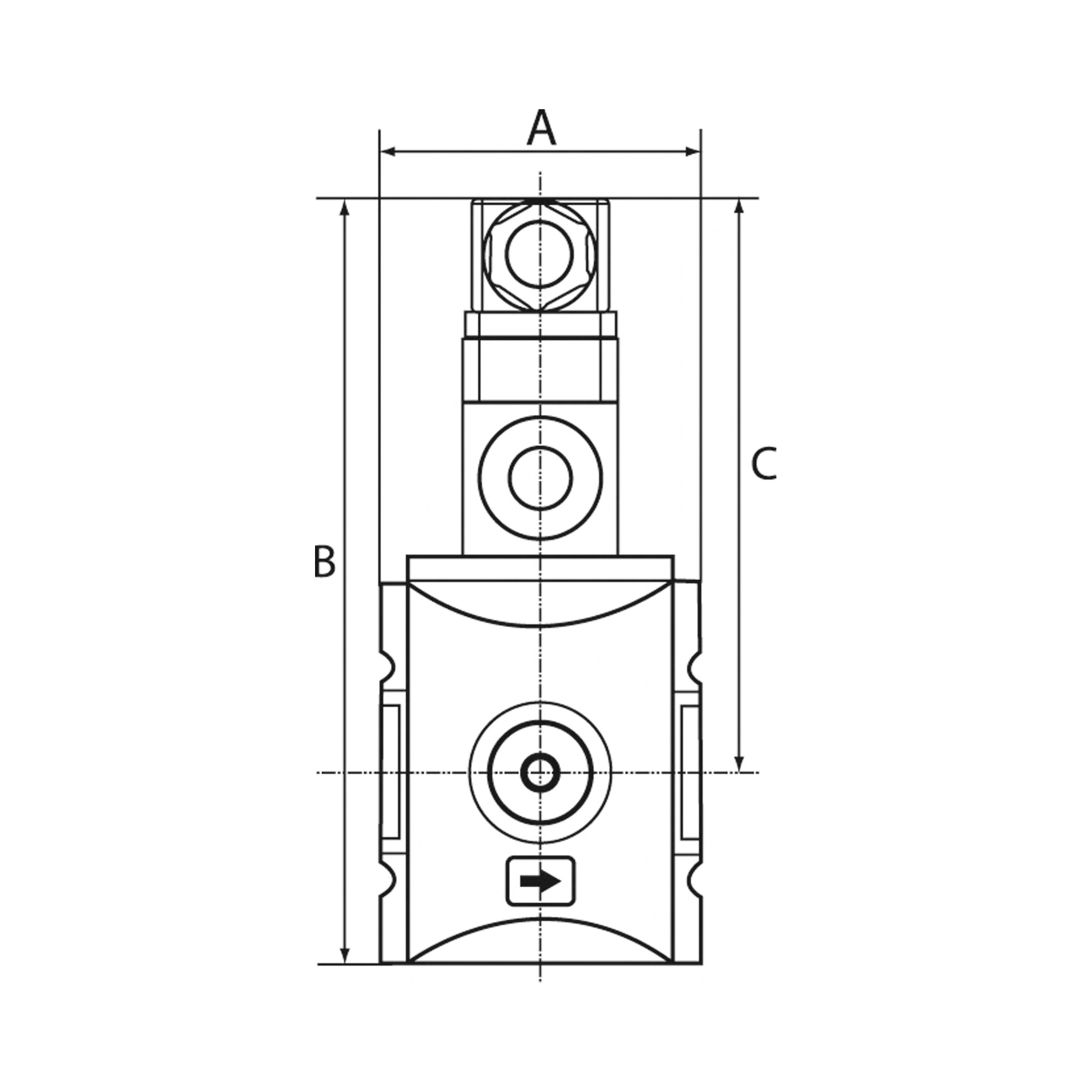Verteiler »FUTURA«, BG 2, G 3/8, mit Druckschalter 0,5 - 10 bar - erhältlich bei ♡ HUG Technik ✓