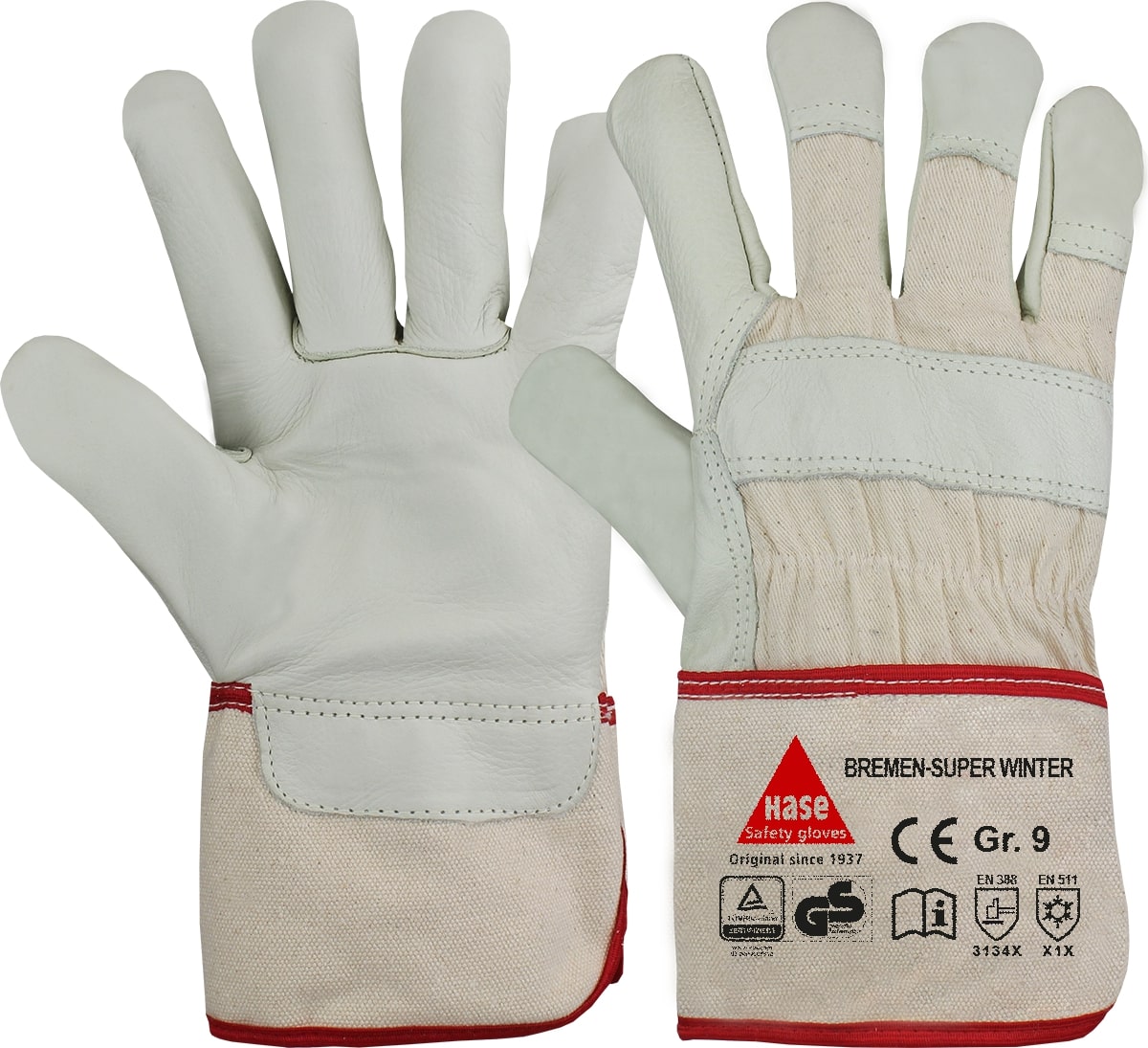 BREMEN SUPER WINTER, Winter-/Arbeitshandschuh aus Rindleder - bei HUG Technik ☆