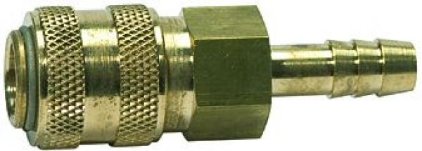 Schnellverschlusskupplung NW 5 »connect line«, Messing blank, Tülle LW 6 - erhältlich bei ✭ HUG Technik ✓