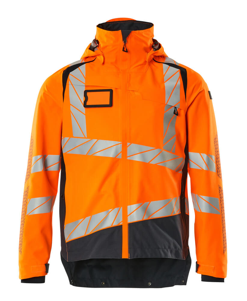 MASCOT® ACCELERATE SAFE Hard Shell Jacke  Gr. 2XL, hi-vis orange/schwarzblau - erhältlich bei ♡ HUG Technik ✓