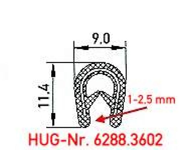 Flexibler Kantenschutz aus PVC - kommt direkt von HUG Technik 😊