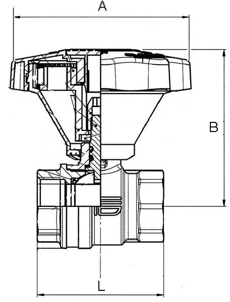 Kugelhahn Feineinstellung, Messing vernickelt,/ blank, Rp 1 1/2 - direkt von HUG Technik ✓