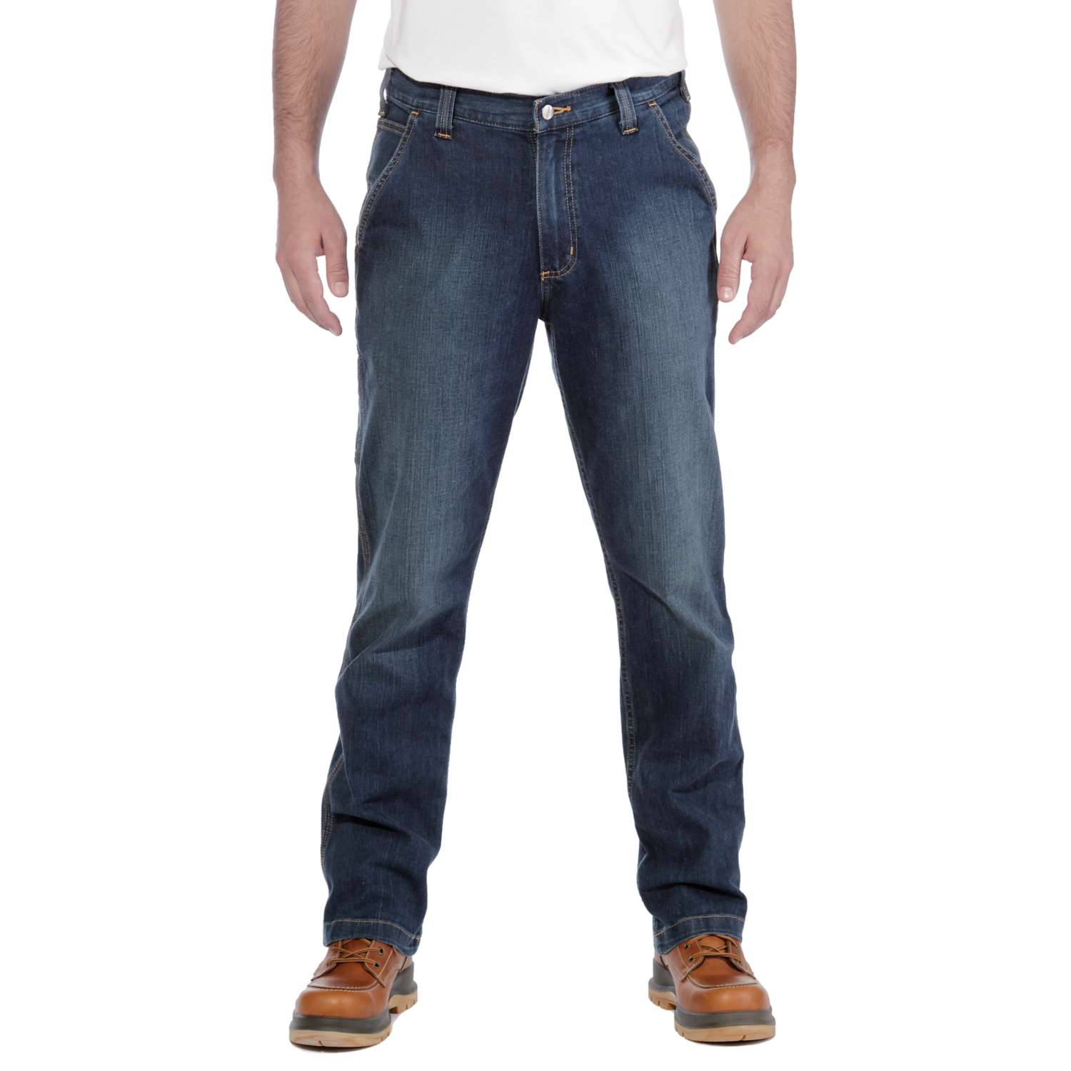 carhartt® Herren Jeanshose RUGGED FLEX RELAXED DUNGAREE JEAN 🖤 bei HUG Technik ✓