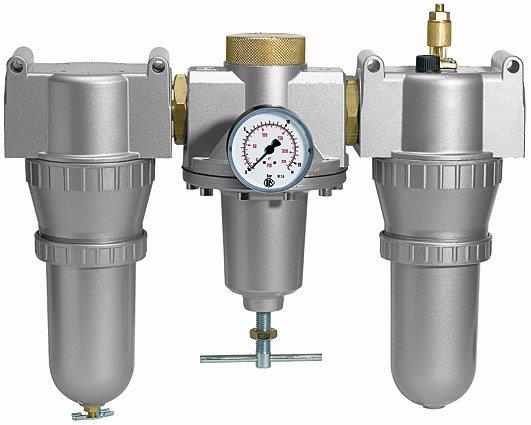 Wartungseinheit 3-tlg. »Standard« mit Metallbehälter, BG 1, G 1/4 - bei HUG Technik ✭