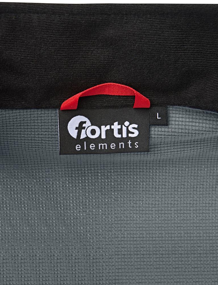 FORTIS Elements Tech-Fleecepullover, grau-schwarz meliert 🖤 bei HUG Technik ✓