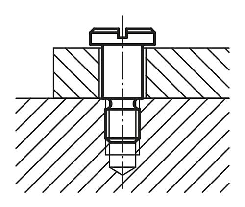 Flachkopfschraube mit Schlitz M06 Stahl, DIN923 - K0704.06 - gibt’s bei ☆ HUG Technik ✓