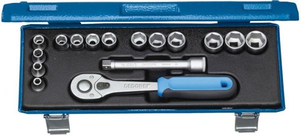 GEDORE Steckschlüssel-Garnitur 3/8 Zoll 16-teilig 30 JMU-10 - gibt’s bei HUG Technik ✓ GEDORE Steckschlüssel-Garnitur 3/8 Zoll 16-teilig 30 JMU-10 - gibt’s bei HUG Technik ✓