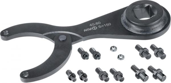 AMF Gelenk-Stirnlochschlüssel-Satz 18- 40mm für Drehmomentschlüssel - bei HUG Technik ✭