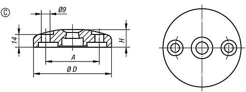 Teller, Form:C Edelstahl - K0425.30802 - bei HUG Technik ☆