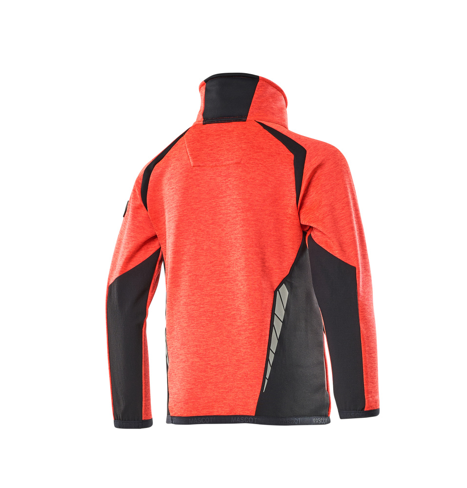 MASCOT® ACCELERATE SAFE Fleecepullover für Kinder  Gr. 104, hi-vis rot/schwarzblau - bei HUG Technik ✭