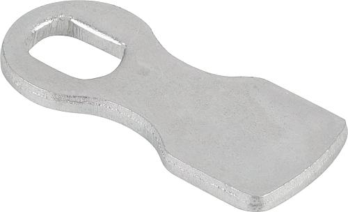 Zunge für Drehriegel abschließbar klein, Stahl - K0521 - bei HUG Technik ✓