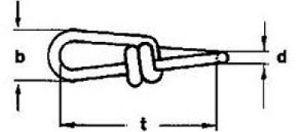 PÖSAMO Knotenkette 1,0 mm (130x60) nach DIN 5686, Stahl verzinkt, Packung mit 30 Meter - direkt bei HUG Technik ✓