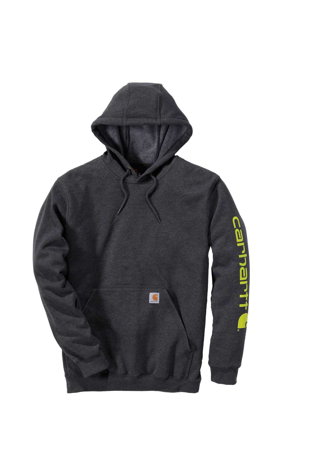 carhartt® Herren Kapuzensweater »SLEEVE LOGO HOODED SWEATSHIRT« carbon heather Flach  - bekommst Du bei HUG Technik ♡