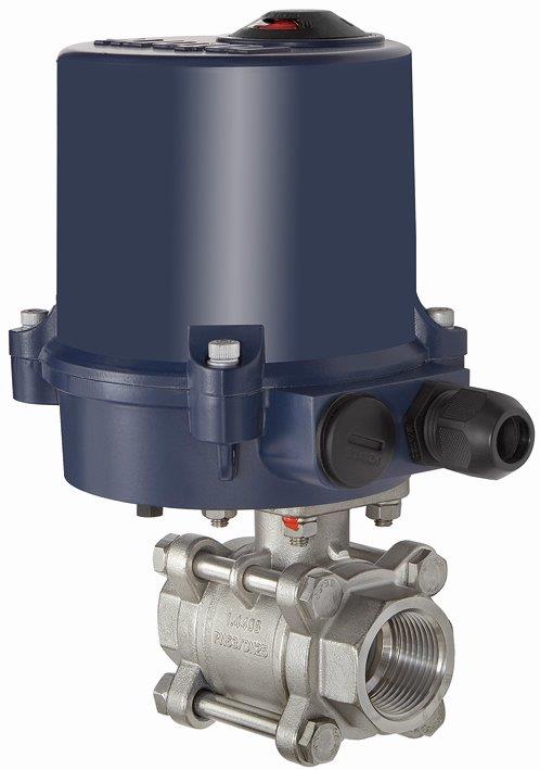 Edelstahlkugelhahn, elektrisch, 230 V AC, Rp 1 - direkt von HUG Technik ✓
