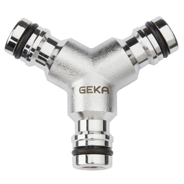 GEKA® plus-Y-Abzweigstecker "Stecksystem" MS Cr - bei HUG Technik ✭