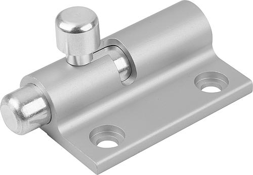 Riegel mit Rückstellfeder Form A Links L=60, B=36,5, Aluminium farblos - K1691.04036 - gibt’s bei HUG Technik ✓