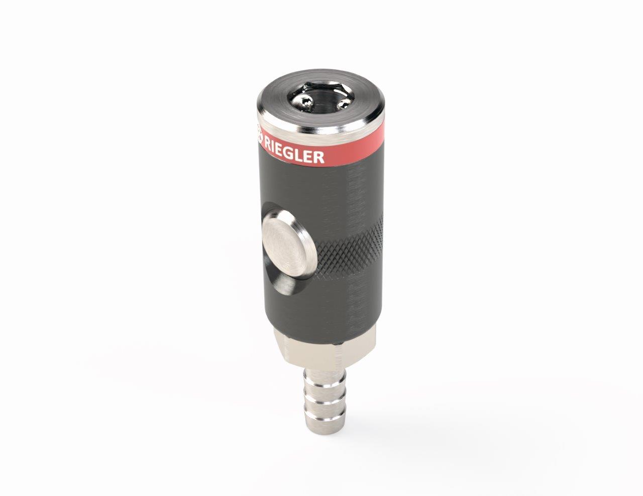 Druckknopf-Sicherheitskupplung RIEGLER NW 7,4, LW9 - direkt bei HUG Technik ✓