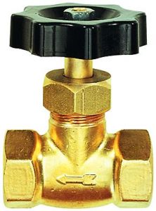 Nadelventil, Messing, mit Feinregulierung, G 1/2 IG, DN 4 - bei HUG Technik ✭