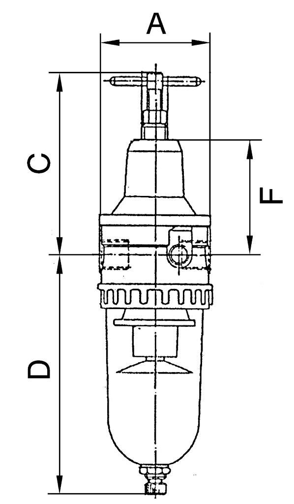 Filterregler »Standard«, Metallbehälter, Manomenter, BG 1, G 1/4 - erhältlich bei ✭ HUG Technik ✓