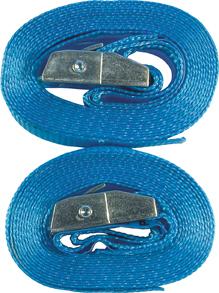 PÖSAMO Zurrgurt Klemmschloss 2,5x300 cm blau, 2 Stück - kommt direkt von HUG Technik 😊
