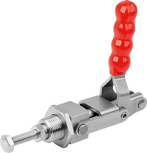 Schubstangenspanner Standard, ohne Konsole, F2=4000, Edelstahl blank, Komp: Kunststoff Komp: Rot - K1547.14000 - direkt bei HUG Technik ✓