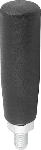 Zylindergriff drehbar M06 Thermoplast, Komp: Stahl, L=55 - K0774.06200500 - bei HUG Technik ✭