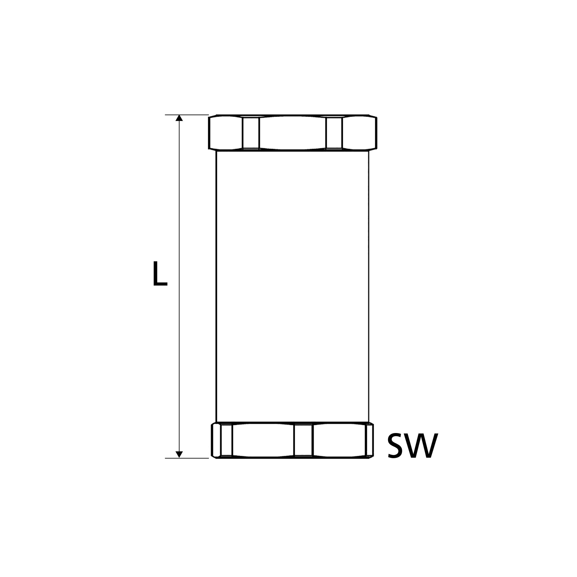 Schlauchbruchsicherung »Hose Guard«, Alu / Alu, G 3/4 IG/IG - bei HUG Technik ✓ ✌