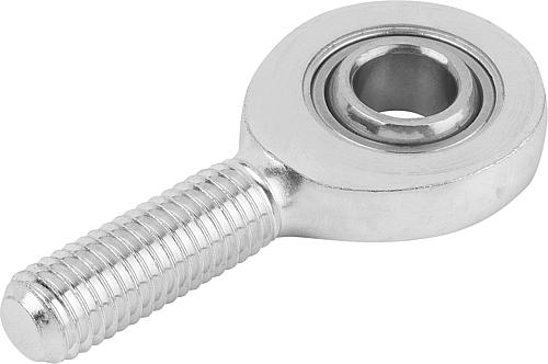 Gelenkkopf mit Gleitlagerung M06X18 Autom.Stahl, Rechtsgewinde, Komp: Wälzlagerstahl, D=6 -0,008 - K0722.06 - kommt direkt von HUG Technik 😊