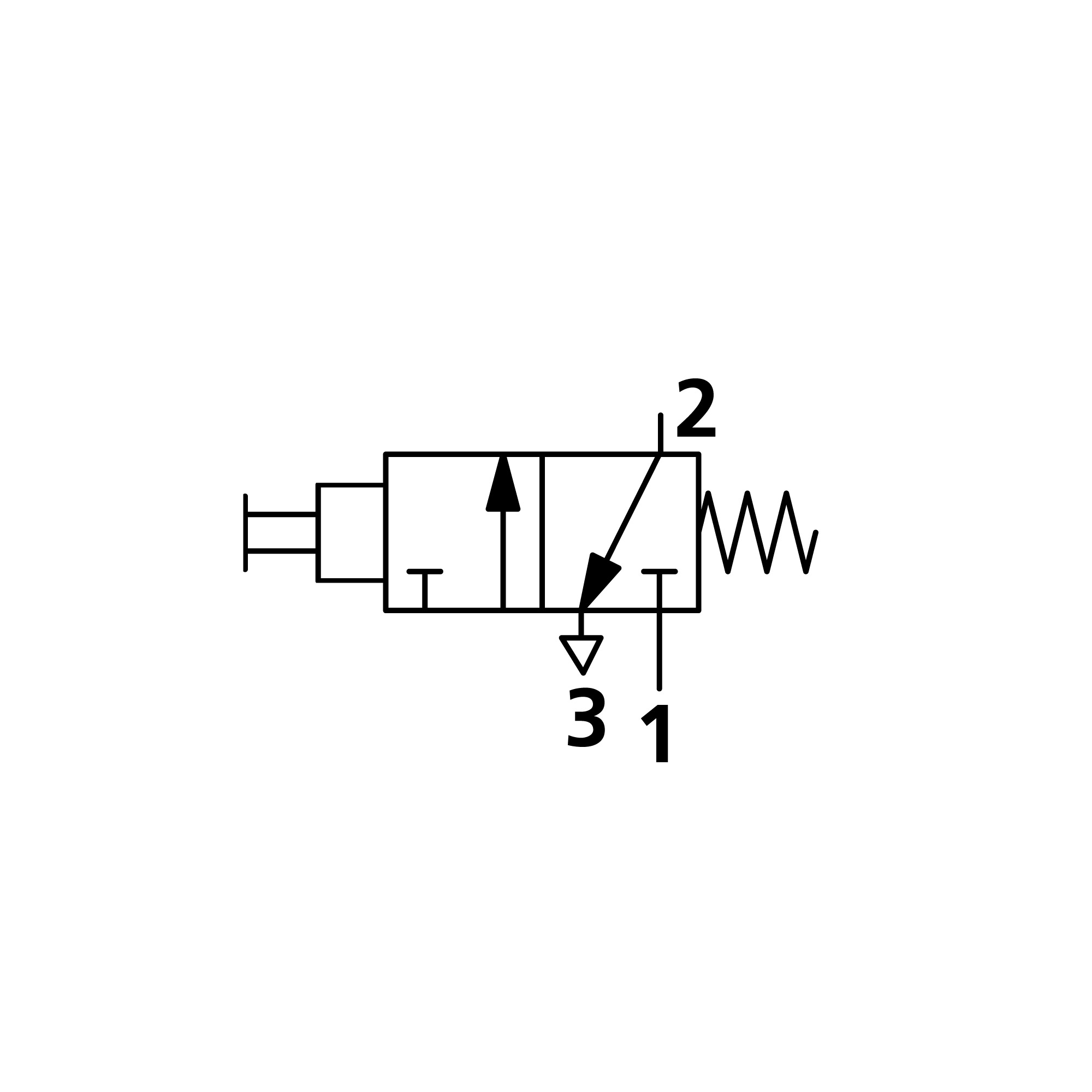 3/2-Miniventil, manuell, Druckknopf, NC, monostabil, 4mm seitl. - bekommst Du bei ★ HUG Technik ✓