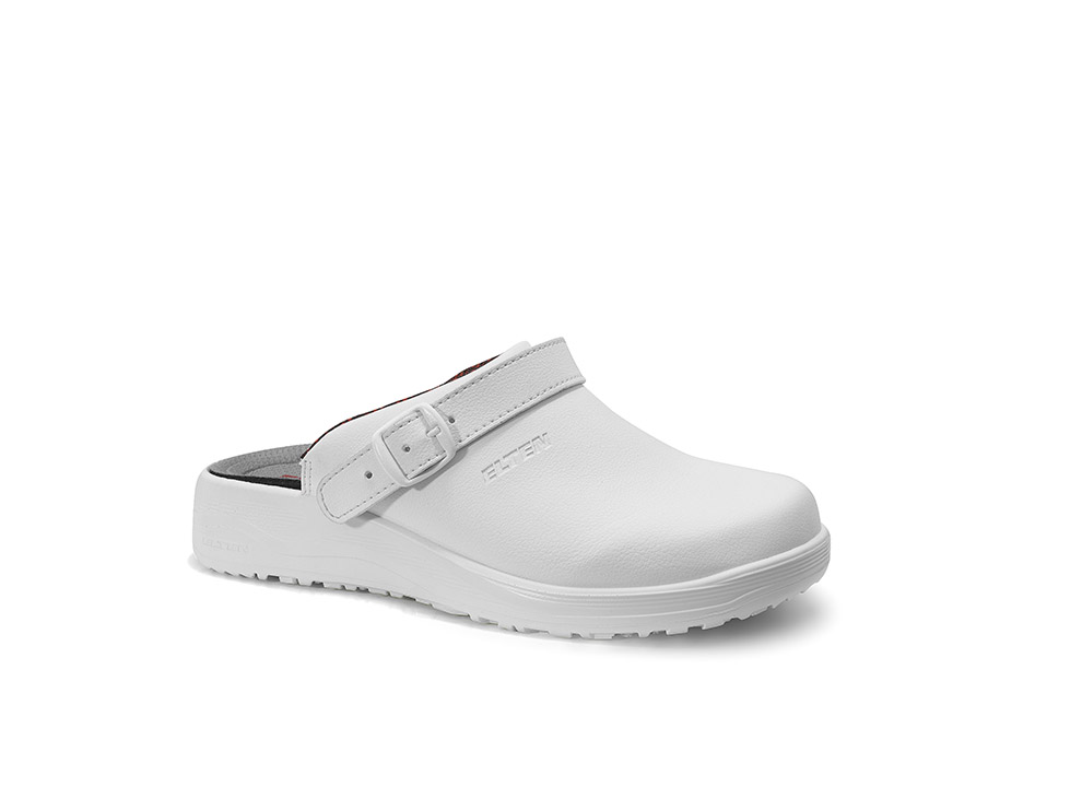 ELTEN® Clog LINA WHITE 974430 ESD OB mit Riemen - gibt’s bei ☆ HUG Technik ✓